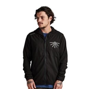 Roark Black Hooded Windbreaker